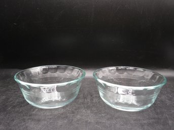 Pyrex 10 Oz Glass Bowls - Lot Of 2