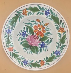 Hand Painted Ceramic Floral Bowl
