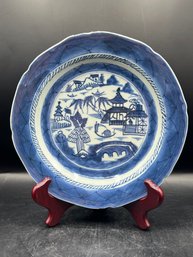 Porcelain Blue & White Chinese Plate
