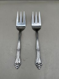 Imperial Stainless Steel Cake Forks - 2 Pieces