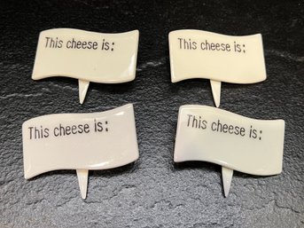 Ceramic Cheese Markers Set Of 4
