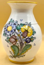 Slovakia Country Hand Painted Ceramic Vase