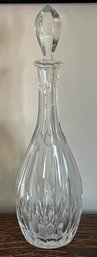 Vintage Crystal Cut Decanter With Stopper