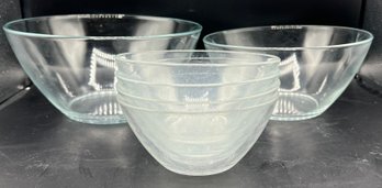 Arcoroc France Glass Bowls - 6 Pieces