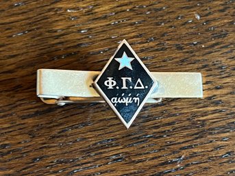 14KT Phi Gamma Delta Mens Tie Clip - 8.3 Grams