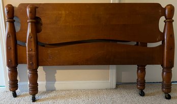 Solid Wood Twin Size Headboard &  Footboard - 2 Piece Lot