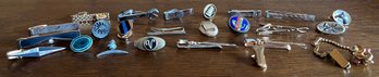 Mens Vintage Tie Clips - 24 Pieces