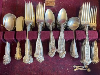 Sterling Silver Flatware Set-81 Pieces