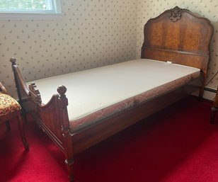 Antique  Cherry Wood Twin Bed Frame