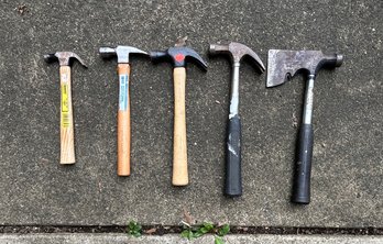 Assorted Lot Of 4 Hammers And 1 Axe