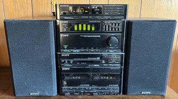 Sony Component Stereo System & Speakers - 6 Pieces