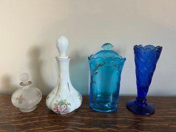 Vintage Perfume Bottles - 4 Pieces