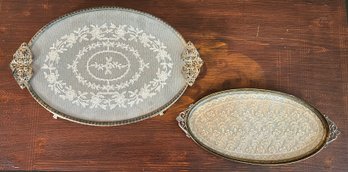 Oval Vanity Trays - 2 Pieces