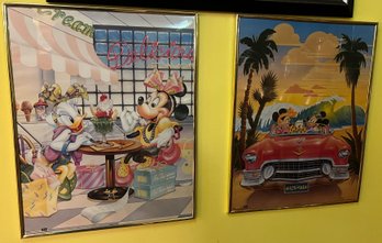 Vintage 1980s Disney Posters - 2 Pieces