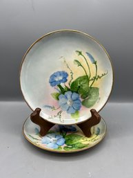 Millea Hand Painted Plates - 2 Pieces