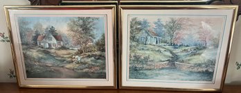 'the Cottage' Framed Prints - 2 Piece Lot