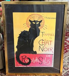 Rodolphe Salis Tourne Du Chat Noir Poster Framed