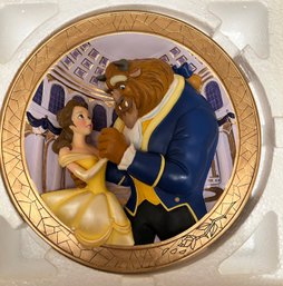 Disneys Beauty And The Beast Tale As Old As Time Ceramic Plate With Box & COA 3465/5000