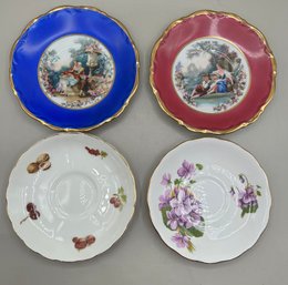 Ardalt Bavaria Porcelain Plate, Royal Chelsea Bone China & Royal Vale Bone China Plate, 4 Piece Lot