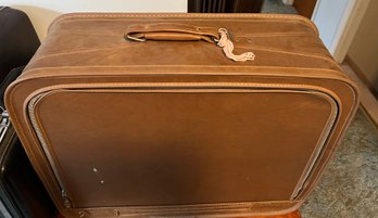 1960's Grasshopper Brown Suitcase