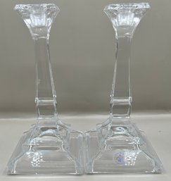 St. George Crystal Candlesticks, Lot Of 2