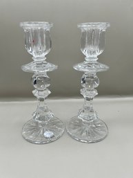 Hand Made Crystal Candlesticks Made In Russia