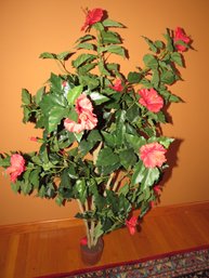 Artificial Hibiscus Tree, Potted