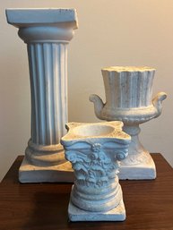 Decorative Candle Holder Pillars, 3 Pieces