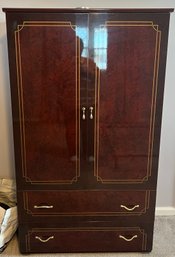 Solid Wood Lacquered Armoire