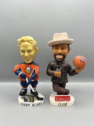 NY Islanders Jason Blake Bobble Head & NY Knicks Walt Clyde Frazier Bobblehead - 2 Pieces