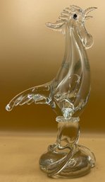 Venetian Crystal Rooster Decor Made In Italy