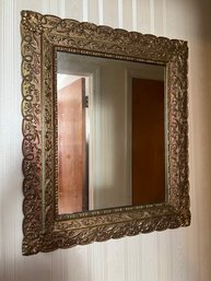 Antique Gold Gilt Wood Framed Wall Mirror