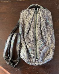 Aimee Kestenberg Metallic Python Print Backpack