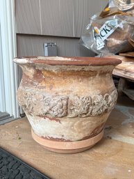 Terracotta Pottery Planter W Plate