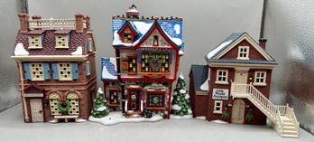 Dept 56 Olde World Antiques II, Scrooge McDuck & Marleys Counting House, Old World Antiques I, 3 Piece Lot