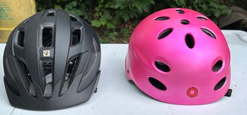 Solstice  Bontrager Bike Helmet Size S/M And Razor Bike Helmut Size Medium, Lot Of 2