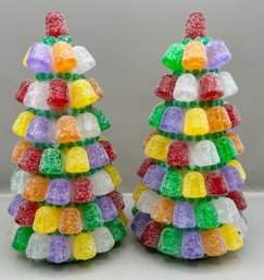 Gum Drop Christmas Trees, 2 Piece Lot