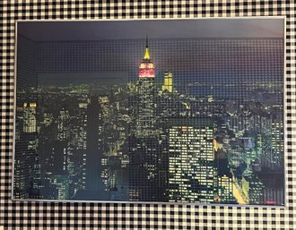 Scandecor 1984 Manhattan By Night Print Framed
