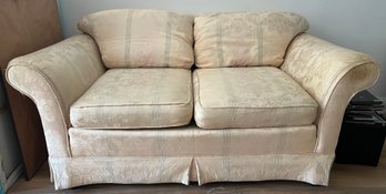 Upholstered Cream Love Seat