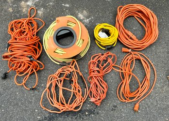 Heavy Duty Extension Cords, 7 Piece Lot