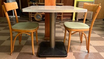 JP Fixture Company Retro Diner Table 2 Wood - 3 Pieces