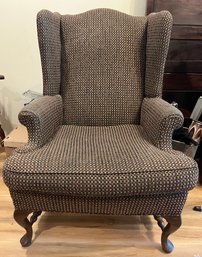 Upholstered Wing Back Arm Chair