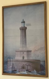 Harry Viehman A Lighthouse On The Seashore Ecole Des Beaux-Arts Print