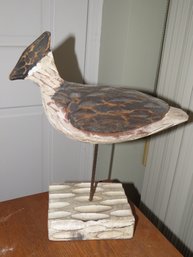Wood Carved Bird Table Decor