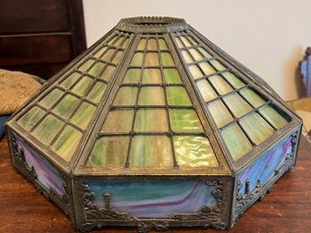 Stained Glass Lighthouse Lamp Shade