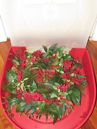 Holiday Wreath In 24' Wreath Storage Box