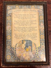 'a Childs Prayer' Framed Print