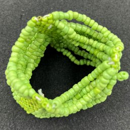 Lime Green Elastic Bracelet