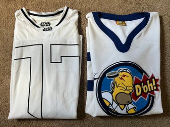 Star Wars Storm Trooper Jersey & Homer Simpson Doh Sports Jersey - 2 Pieces