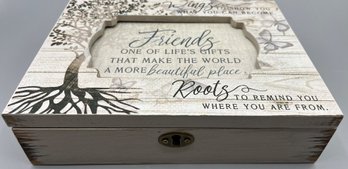 Cottage Garden Friends Make World Beautiful Tree Decoupage Music Box Plays That's What Friends Are For